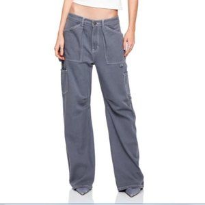 Lioness Miami Vice Pant - Slate - Oversized Denim Cargo BNWT sz Large Grunge Sk8